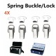 4Pcs 201 Stainless Steel Wooden Case Box Buckle Spring Lock