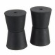 4Pcs Black 20×15×17mm Chair Table Leg Recessed Rubber Feet Pads Rubber Protector