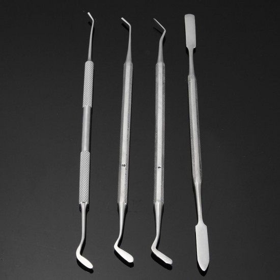 4Pcs Composite Dental Filling Instrument Probe Scaler Spatula Plugger Tools 4Pcs Composite Dental Filling Instrument Probe Scaler Spatula Plugger Tools