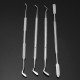 4Pcs Composite Dental Filling Instrument Probe Scaler Spatula Plugger Tools 4Pcs Composite Dental Filling Instrument Probe Scaler Spatula Plugger Tools
