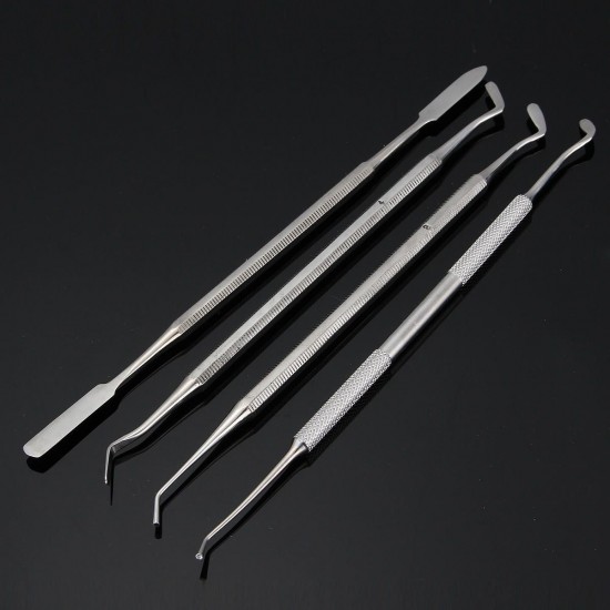 4Pcs Composite Dental Filling Instrument Probe Scaler Spatula Plugger Tools 4Pcs Composite Dental Filling Instrument Probe Scaler Spatula Plugger Tools