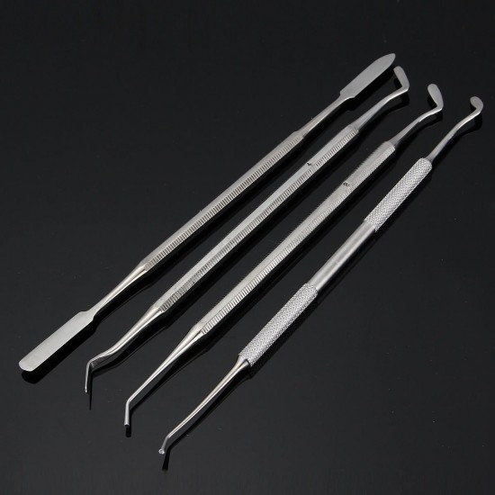 4Pcs Composite Dental Filling Instrument Probe Scaler Spatula Plugger Tools