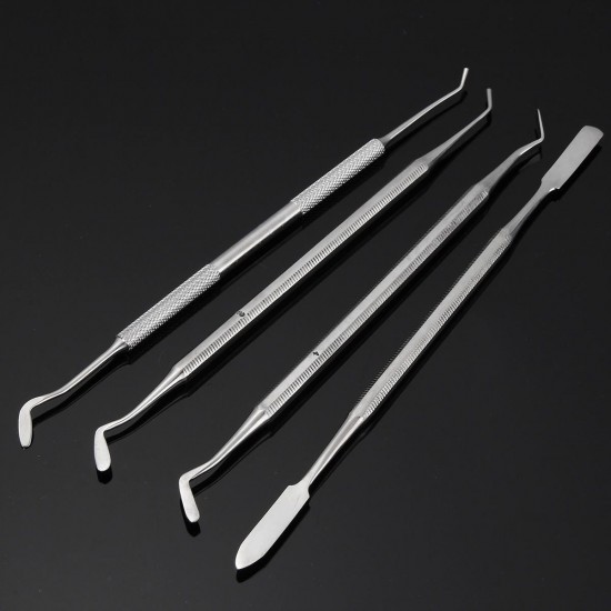 4Pcs Composite Dental Filling Instrument Probe Scaler Spatula Plugger Tools 4Pcs Composite Dental Filling Instrument Probe Scaler Spatula Plugger Tools