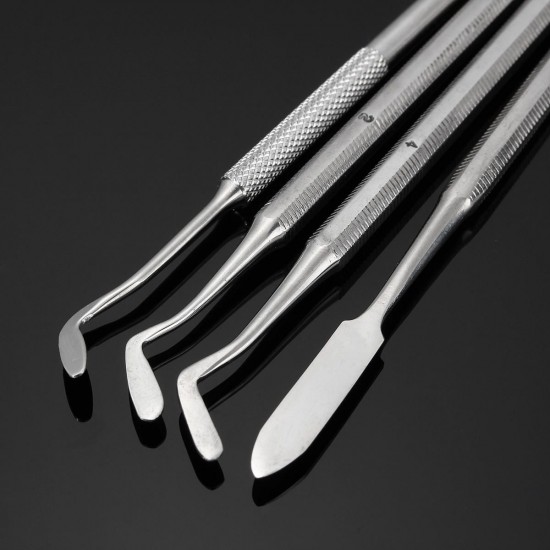 4Pcs Composite Dental Filling Instrument Probe Scaler Spatula Plugger Tools 4Pcs Composite Dental Filling Instrument Probe Scaler Spatula Plugger Tools