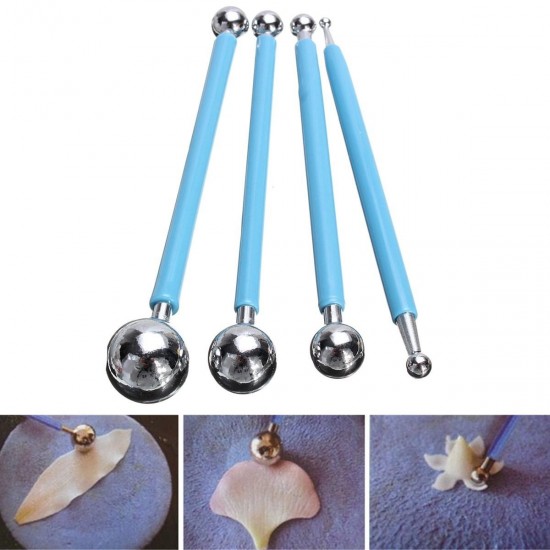 4Pcs Fondant Cake Pan Flower Decorating Clay Sugarcraft Ball Modelling Cutter DIY Tool 4Pcs Fondant Cake Pan Flower Decorating Clay Sugarcraft Ball Modelling Cutter DIY Tool