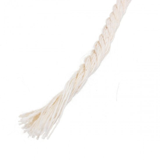 4mmx100m Natural Beige Cotton Twisted Cord Rope DIY Craft Macrame Woven String Braided Wire 4mmx100m Natural Beige Cotton Twisted Cord Rope DIY Craft Macrame Woven String Braided Wire