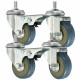 4pcs Heavy Duty Rubber Swivel Castor Wheels Trolley Furniture Caster 4pcs Heavy Duty Rubber Swivel Castor Wheels Trolley Furniture Caster