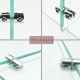 4pcs Shelves Support Brackets Clamp For Glass Wooden Acrylic Shelves Hold 6-10 mm