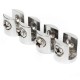 4pcs Zinc Alloy Small Glass Shelf Strong Support Clamps Brackets 6-8mm 4pcs Zinc Alloy Small Glass Shelf Strong Support Clamps Brackets 6-8mm