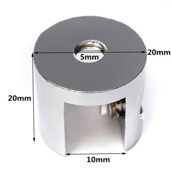 4pcs Zinc Alloy Small Glass Shelf Strong Support Clamps Brackets 6-8mm 4pcs Zinc Alloy Small Glass Shelf Strong Support Clamps Brackets 6-8mm