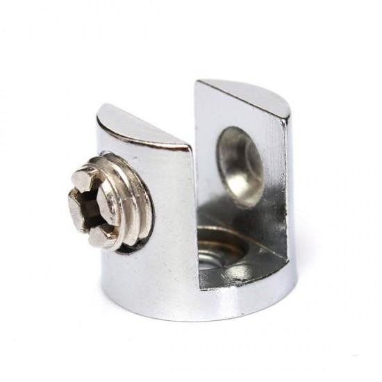 4pcs Zinc Alloy Small Glass Shelf Strong Support Clamps Brackets 6-8mm 4pcs Zinc Alloy Small Glass Shelf Strong Support Clamps Brackets 6-8mm