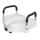 5 Inch Raised Toilet Seat Elevated Portable White Removable Safety Arms Riser