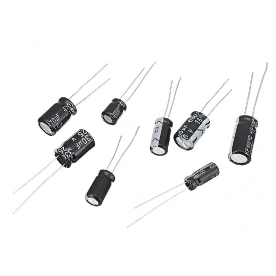 500PCS Electrolytic Capacitor Assortment Box Kit 0.1UF-1000UF 16V-50V 24 Values 500PCS Electrolytic Capacitor Assortment Box Kit 0.1UF-1000UF 16V-50V 24 Values