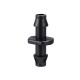 50Pcs 1/4 Inch Irrigation Connector Straight Barbed Double Way Joint Drip Irrigation 4/7 Hose Connector Hose Barb