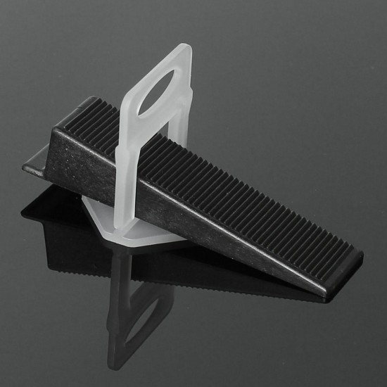 50Pcs Black Tile Flat Leveling System Wedges Clips Wall Floor Spacers Strap Device Tools 50Pcs Black Tile Flat Leveling System Wedges Clips Wall Floor Spacers Strap Device Tools