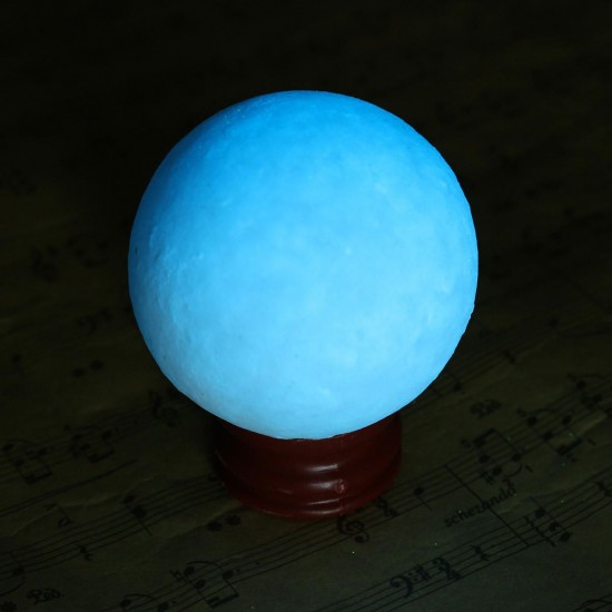 50mm Blue Glow In Dark Stone Luminous Pearl Quartz Crystal Sphere Ball Night Pearl