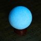 50mm Blue Glow In Dark Stone Luminous Pearl Quartz Crystal Sphere Ball Night Pearl