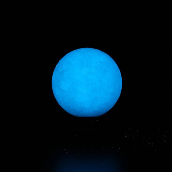 50mm Blue Glow In Dark Stone Luminous Pearl Quartz Crystal Sphere Ball Night Pearl