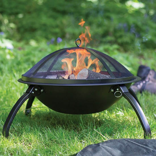 55cm Outdoor Fire Pit Garden Patio Wood Log Burner BBQ Camping Brazier Stove 55cm Outdoor Fire Pit Garden Patio Wood Log Burner BBQ Camping Brazier Stove