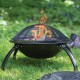 55cm Outdoor Fire Pit Garden Patio Wood Log Burner BBQ Camping Brazier Stove