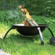 55cm Outdoor Fire Pit Garden Patio Wood Log Burner BBQ Camping Brazier Stove