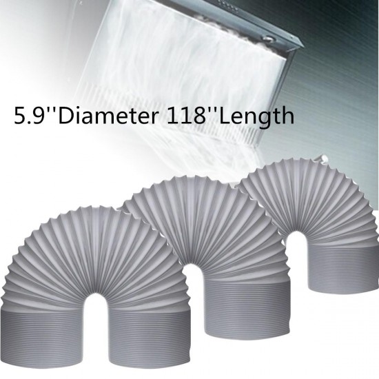 5.9 Inch Diameter 118 Inch Length Exhaust Hose For Range Hood Air Conditioner Exhaust Hose 5.9 Inch Diameter 118 Inch Length Exhaust Hose For Range Hood Air Conditioner Exhaust Hose
