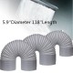 5.9 Inch Diameter 118 Inch Length Exhaust Hose For Range Hood Air Conditioner Exhaust Hose 5.9 Inch Diameter 118 Inch Length Exhaust Hose For Range Hood Air Conditioner Exhaust Hose