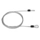 59 Inch Steel Wire Security Loop Cable Lightweight Bicycle Scooter U-Lock Rope 49 Strands 59 Inch Steel Wire Security Loop Cable Lightweight Bicycle Scooter U-Lock Rope 49 Strands
