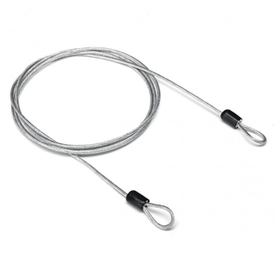 59 Inch Steel Wire Security Loop Cable Lightweight Bicycle Scooter U-Lock Rope 49 Strands 59 Inch Steel Wire Security Loop Cable Lightweight Bicycle Scooter U-Lock Rope 49 Strands