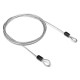 59 Inch Steel Wire Security Loop Cable Lightweight Bicycle Scooter U-Lock Rope 49 Strands 59 Inch Steel Wire Security Loop Cable Lightweight Bicycle Scooter U-Lock Rope 49 Strands