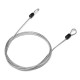 59 Inch Steel Wire Security Loop Cable Lightweight Bicycle Scooter U-Lock Rope 49 Strands 59 Inch Steel Wire Security Loop Cable Lightweight Bicycle Scooter U-Lock Rope 49 Strands
