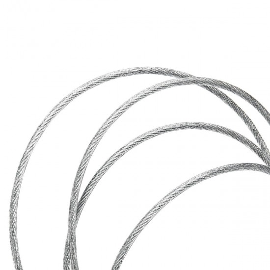 59 Inch Steel Wire Security Loop Cable Lightweight Bicycle Scooter U-Lock Rope 49 Strands 59 Inch Steel Wire Security Loop Cable Lightweight Bicycle Scooter U-Lock Rope 49 Strands