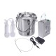 5L Dual Head Milking Machine Vacuum Impulse Pump Stainless Steel Cow Goat Milker