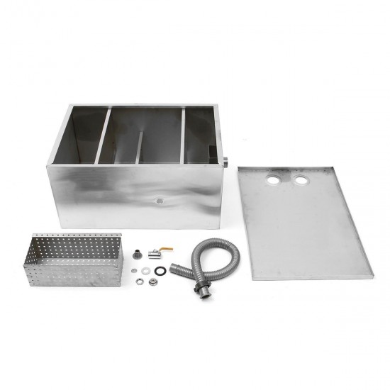 5L Stainless Steel Grease Trap Interceptor Commercial Interceptor Grease Trap 5L Stainless Steel Grease Trap Interceptor Commercial Interceptor Grease Trap