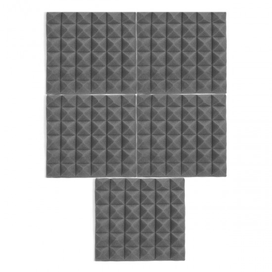 5PCS Soundproofing Foam Acoustic Wall Panels Fire Retardant Material Pads Studio