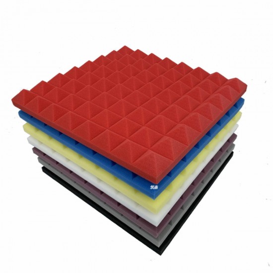 5PCS Soundproofing Foam Acoustic Wall Panels Fire Retardant Material Pads Studio