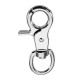 5Pcs 60mm Silver Zinc Alloy Swivel Lobster Claw Clasp Snap Hook with 14mm Round Ring