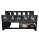 6 GPU Stackable Aluminum Open Air Miner Mining Case ETH Ethereum Frame Rig With 5 Fans For Bitcoin 6 GPU Stackable Aluminum Open Air Miner Mining Case ETH Ethereum Frame Rig With 5 Fans For Bitcoin