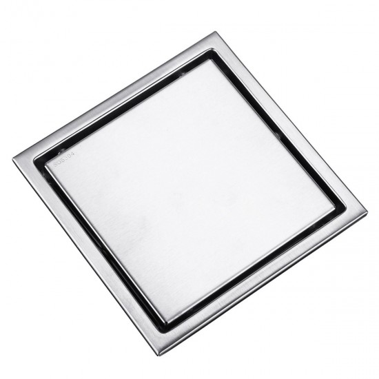 6 Inch Brushed Stainless Steel Insert Drain Wet Invisible Bathroom Square Shower Floor Grate Tile 6 Inch Brushed Stainless Steel Insert Drain Wet Invisible Bathroom Square Shower Floor Grate Tile