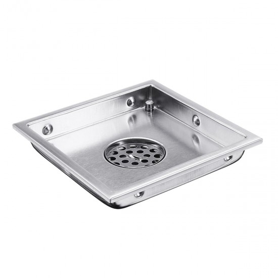 6 Inch Brushed Stainless Steel Insert Drain Wet Invisible Bathroom Square Shower Floor Grate Tile 6 Inch Brushed Stainless Steel Insert Drain Wet Invisible Bathroom Square Shower Floor Grate Tile
