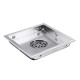 6 Inch Brushed Stainless Steel Insert Drain Wet Invisible Bathroom Square Shower Floor Grate Tile 6 Inch Brushed Stainless Steel Insert Drain Wet Invisible Bathroom Square Shower Floor Grate Tile