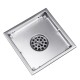 6 Inch Brushed Stainless Steel Insert Drain Wet Invisible Bathroom Square Shower Floor Grate Tile 6 Inch Brushed Stainless Steel Insert Drain Wet Invisible Bathroom Square Shower Floor Grate Tile