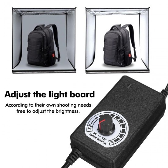 60x60x60cm 12V Studio Box Light Board Shooting Equipment with LED Light