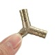 6/10/14mm Solid Brass Y Connector 3 Ways Hose Joiner Barbed Y Splitter