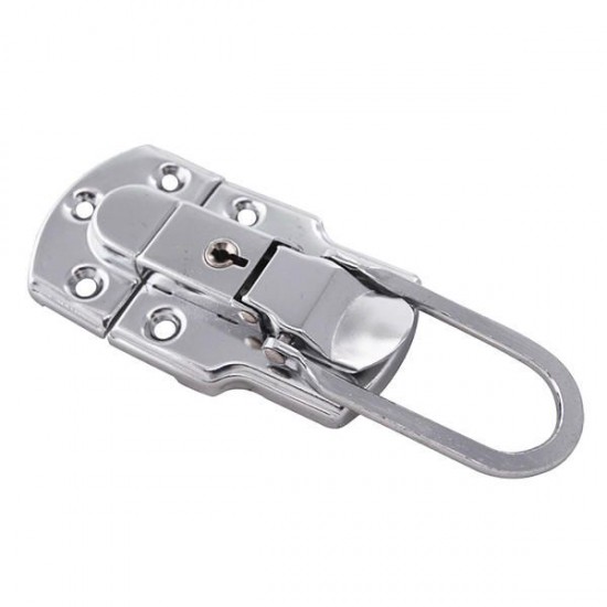 6401B 90×50mm Chrome Plated Drawbolt Closure Latch Case Latch Key Locking