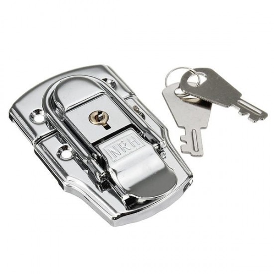6405B 76×45mm Chrome Plated Drawbolt Closure Latch Case Latch Key Locking 6405B 76×45mm Chrome Plated Drawbolt Closure Latch Case Latch Key Locking