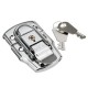 6405B 76×45mm Chrome Plated Drawbolt Closure Latch Case Latch Key Locking 6405B 76×45mm Chrome Plated Drawbolt Closure Latch Case Latch Key Locking