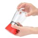 6.5×13cm Stainless Steel Manual Brushed Salt Mill Pepper Grinder Set Glass Bottles