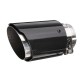 66mm 89mm Carbon Fiber Black Universal Car Exhaust Tips Muffler Pipe Tail End 66mm 89mm Carbon Fiber Black Universal Car Exhaust Tips Muffler Pipe Tail End