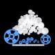 69pcs Plastic Gear Motor Gear DIY Gear Box Robot Model Single Double Layer Crown Gear Spindle Set 69pcs Plastic Gear Motor Gear DIY Gear Box Robot Model Single Double Layer Crown Gear Spindle Set